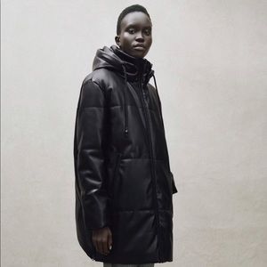 Women’s Zara Faux Leather Coat